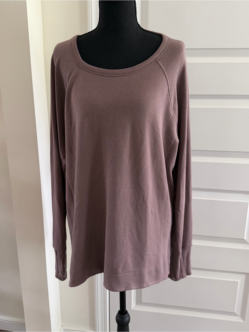 Athleta Coaster Luxe Recover Sweatshirt Smoky Rose XL